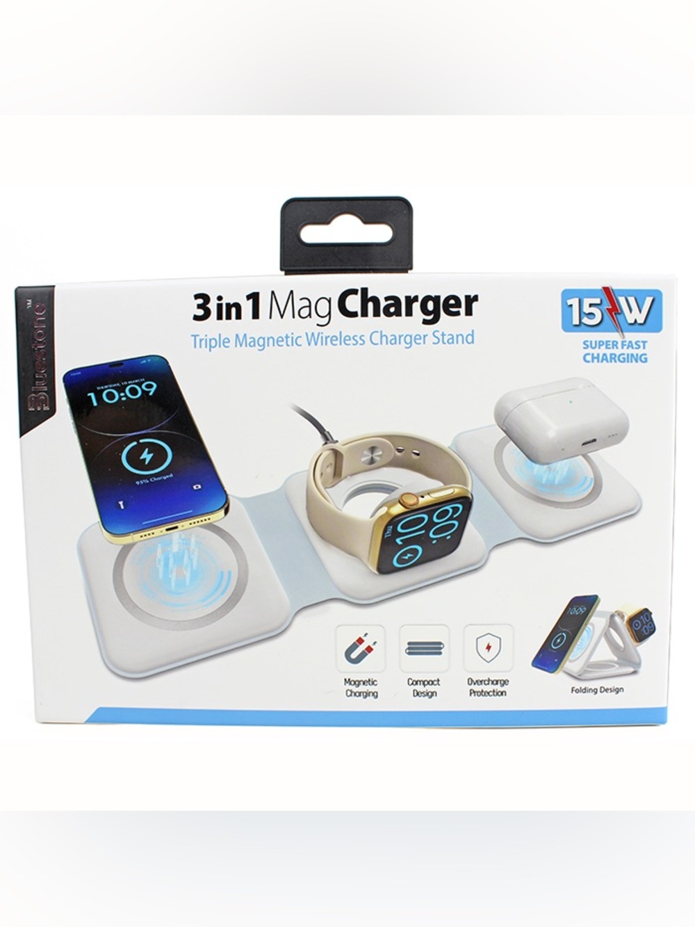 📱Bluestone 3-in-1 Magnetic Wireless Charger Stand📱 🆕